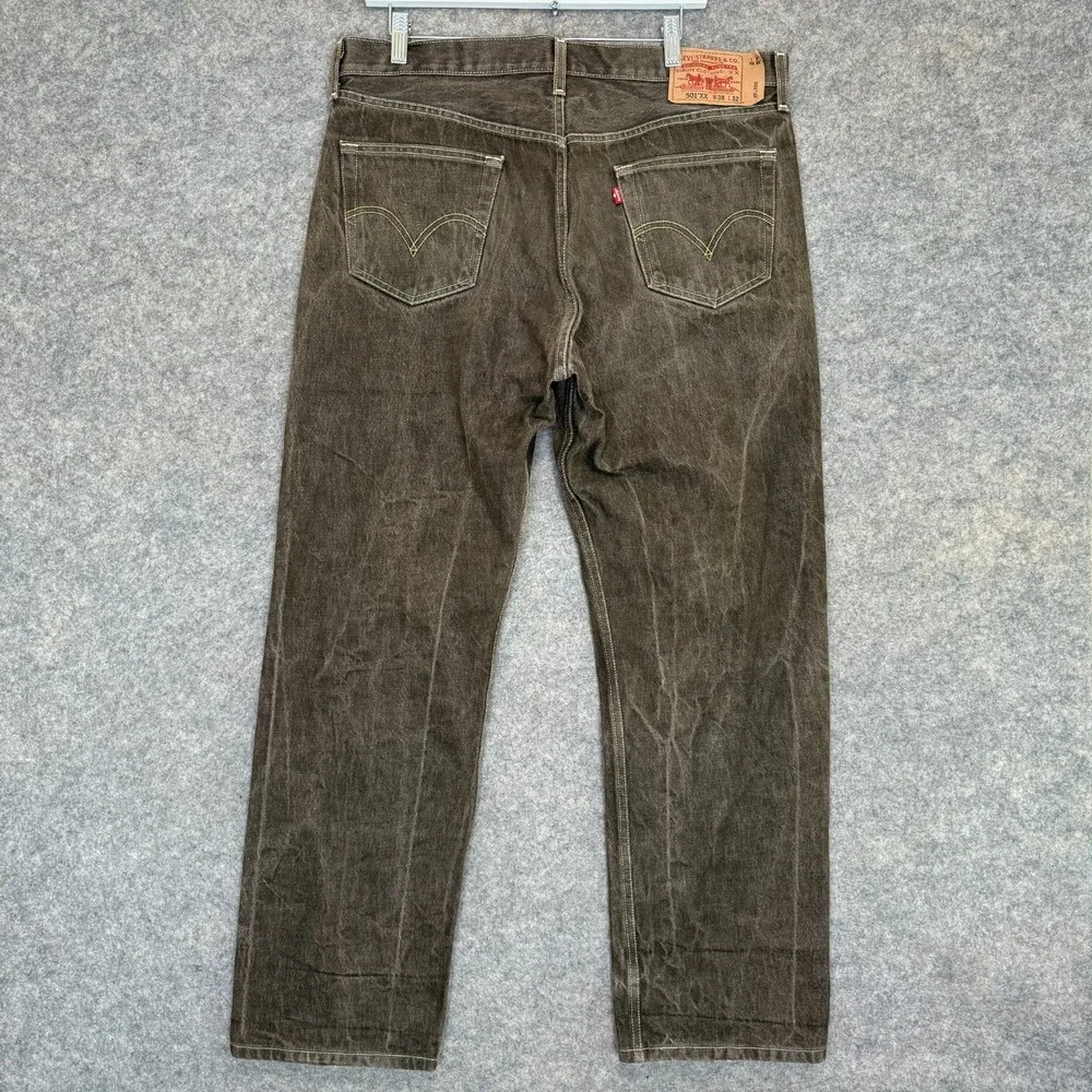 Vintage‎ Levi's 501XX Jeans Mens 38x32 (fits 37x31) Charcoal Gray Rugged Y2k 90s